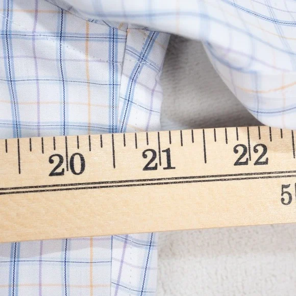 Brooks Brothers Classic Button Down Shirt Men 15 1/2-35 Blue Plaid Supima Cotton - Picture 4 of 8